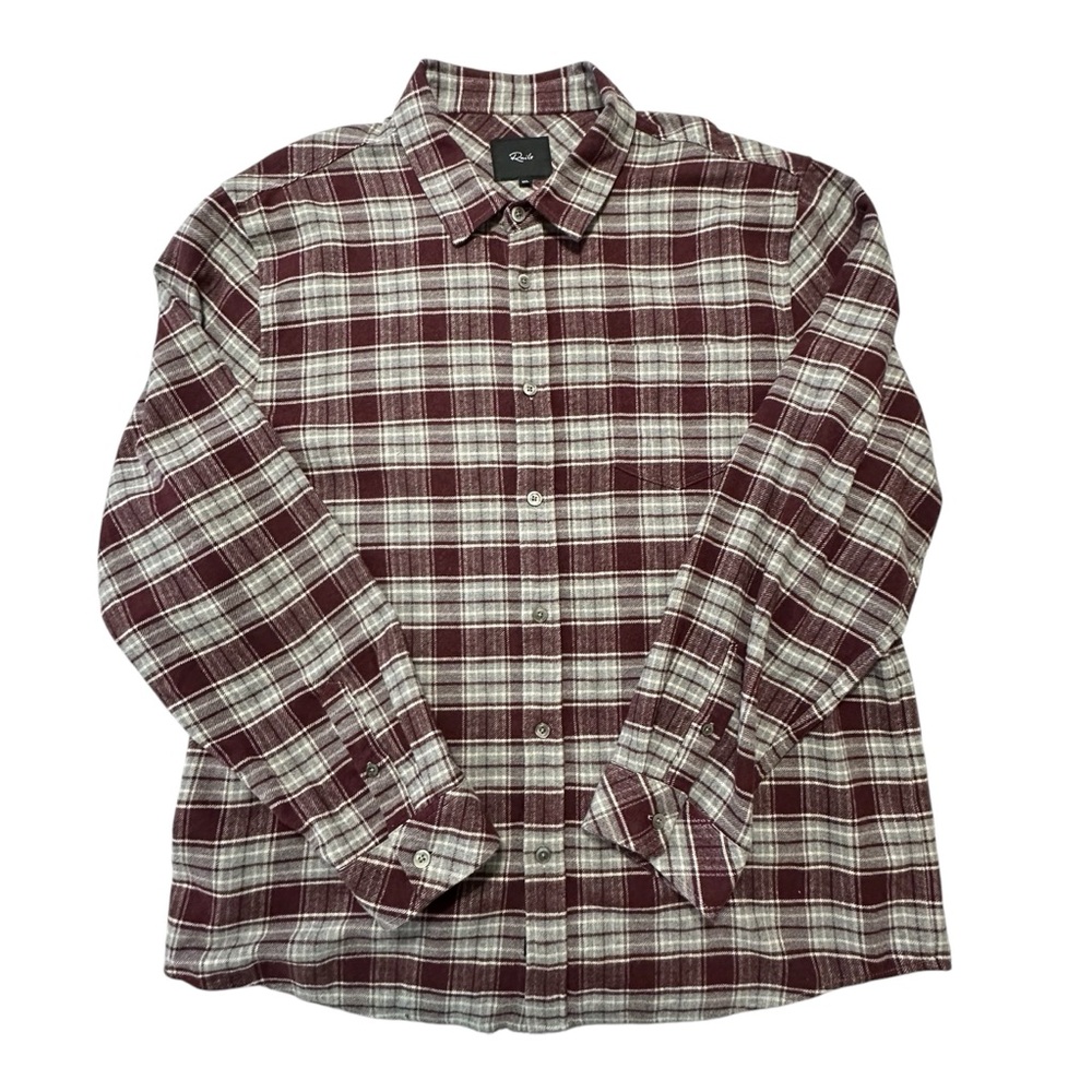 Rails Button Down Flannel Plaid Men’s Shirt Red/G… - image 3